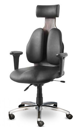  Ортопедическое кресло для руководителя Duorest Cabinet DD-140 Экокожа черная